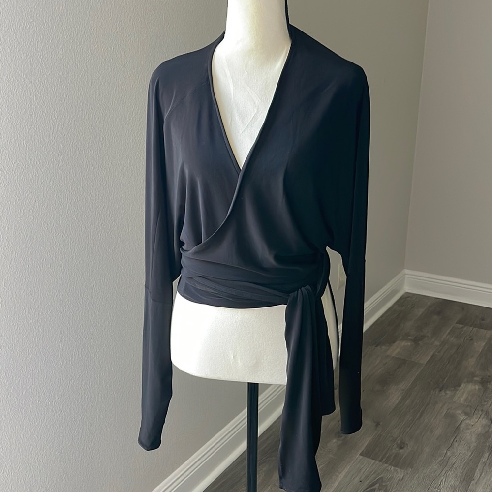 Classic Norma Kamali Jersey Wrap Top